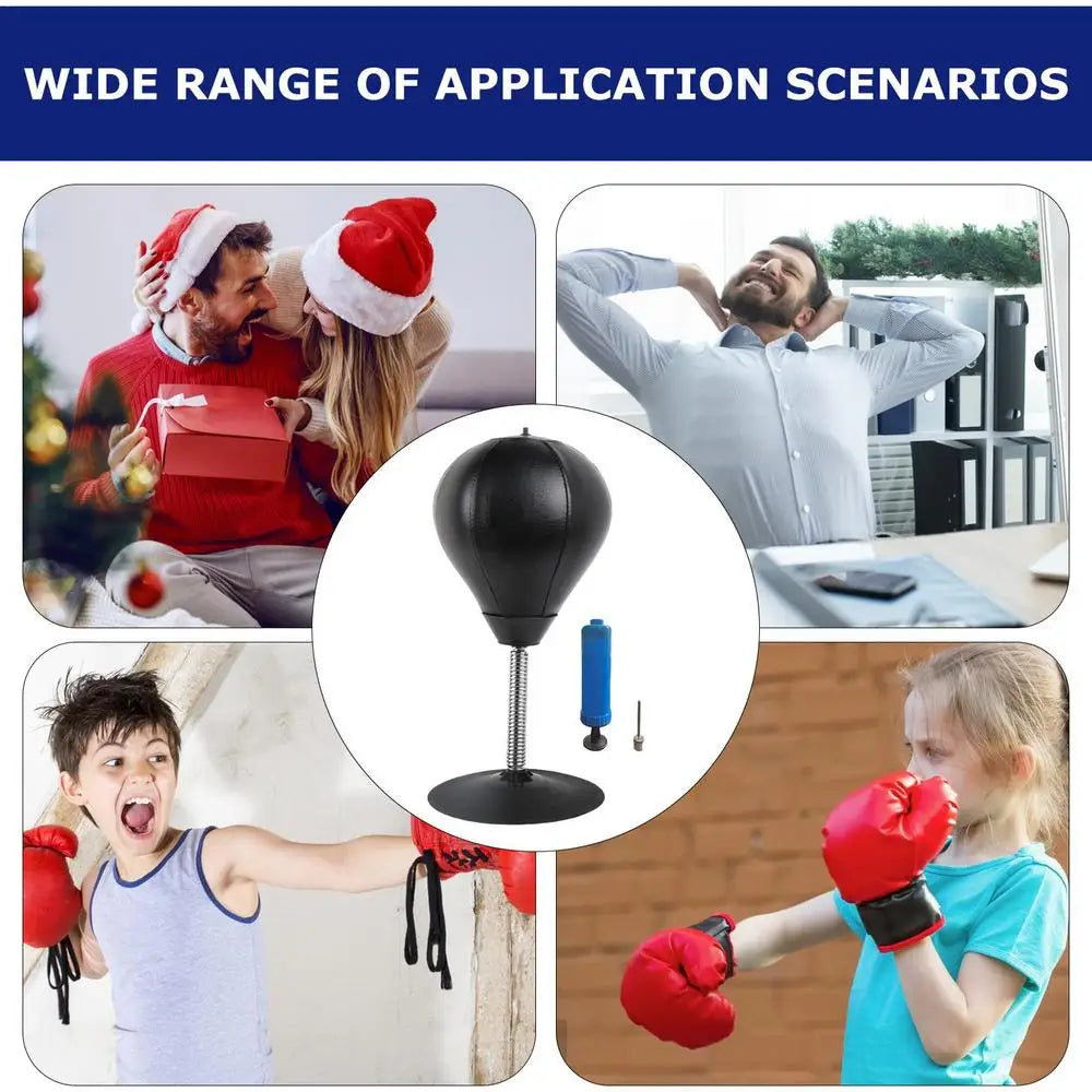 Punching Bag Desktop Punching Bag Stress Buster With Suction Cup Desk Table Boxing Punch Ball Suction Cup Reduce Tension Toys