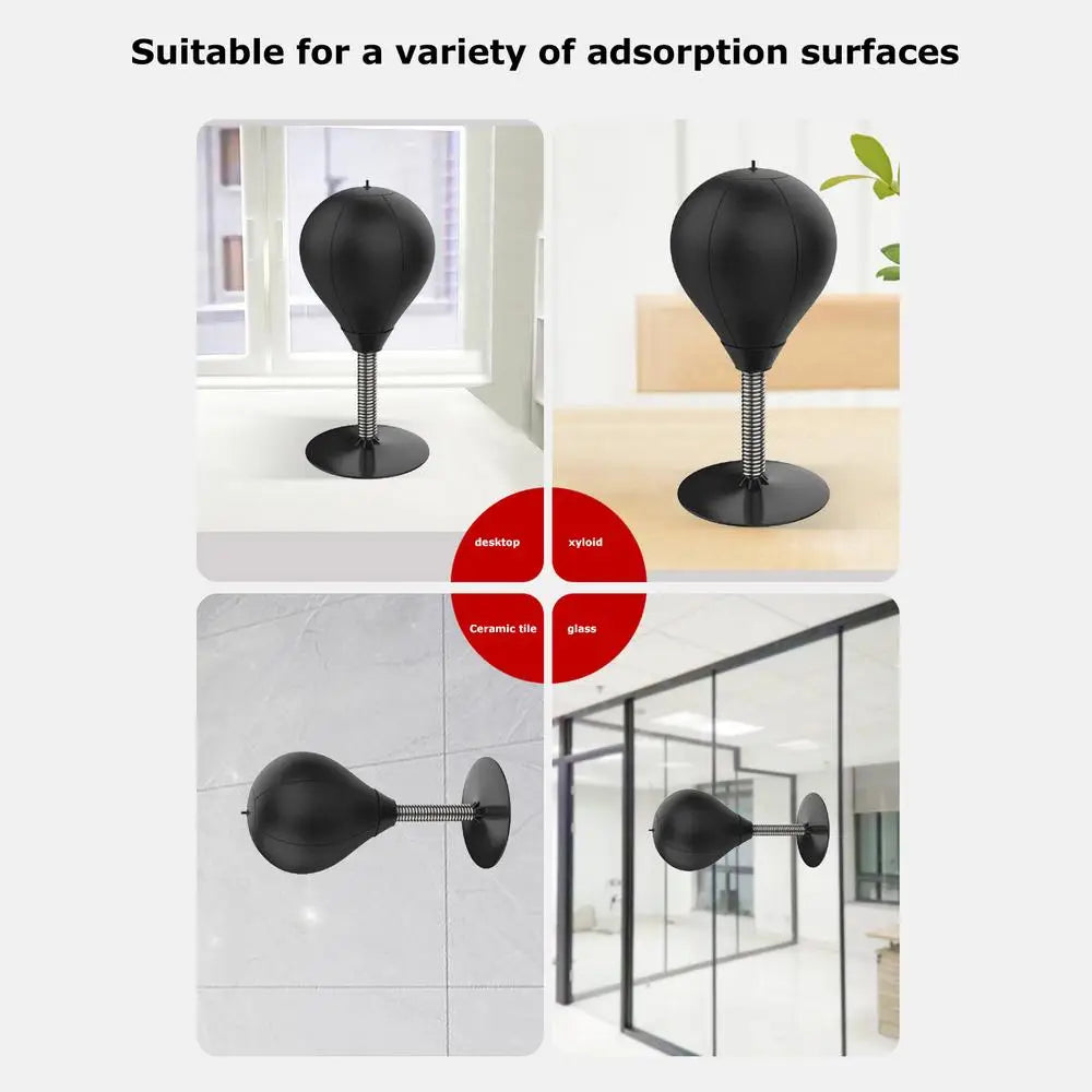 Punching Bag Desktop Punching Bag Stress Buster With Suction Cup Desk Table Boxing Punch Ball Suction Cup Reduce Tension Toys